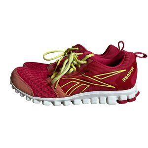 Pre-Owned Reebok Women's Active RealFlex Running Shoes Sneaker Pink Yellow 8